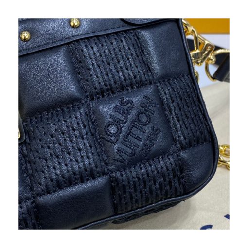 Louis Vuitton Damier Quilt Lambskin Troca MM M59111 M59114 Black - Image 9