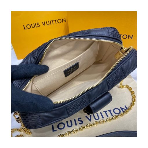 Louis Vuitton Damier Quilt Lambskin Troca MM M59111 M59114 Black - Image 14