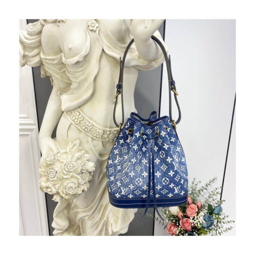 Louis Vuitton Denim Jacquard Textil Petit Noe M59606 - Image 2