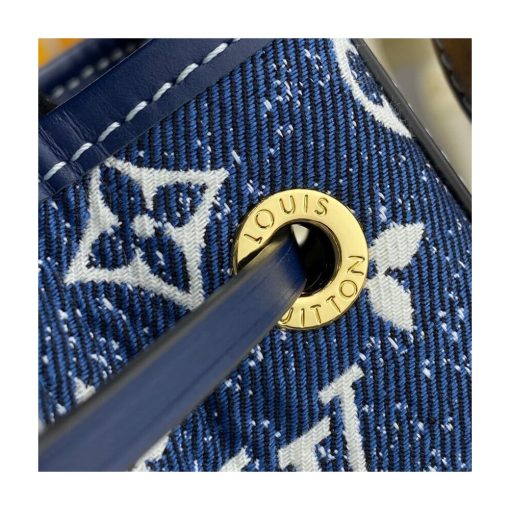 Louis Vuitton Denim Jacquard Textil Petit Noe M59606 - Image 10