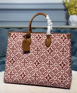 Louis Vuitton Denim Onthego M57185 M57207 Brown