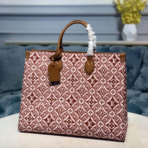 Louis Vuitton Denim Onthego M57185 M57207 Brown