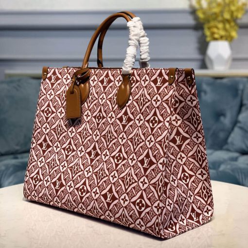 Louis Vuitton Denim Onthego M57185 M57207 Brown - Image 2