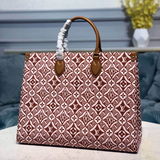 Louis Vuitton Denim Onthego M57185 M57207 Brown - Image 3