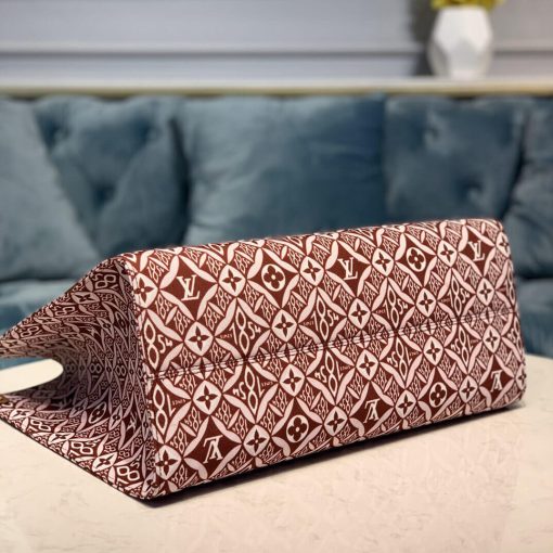 Louis Vuitton Denim Onthego M57185 M57207 Brown - Image 9