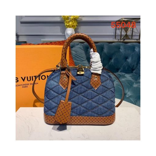 Louis Vuitton Denim Raw Alma BB M55048 Blue - Image 2