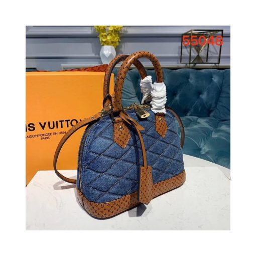 Louis Vuitton Denim Raw Alma BB M55048 Blue - Image 3