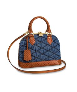 Louis Vuitton Denim Raw Alma BB M55048 Blue