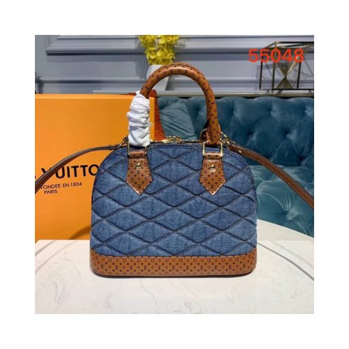 Louis Vuitton Denim Raw Alma BB M55048 Blue - Image 4
