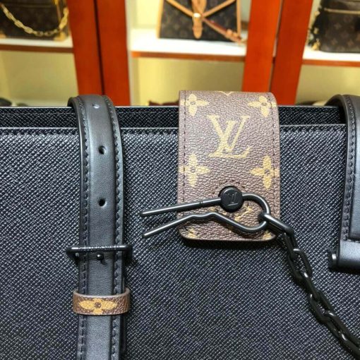 Louis Vuitton Document Bag M30723 M30725 Black - Image 2