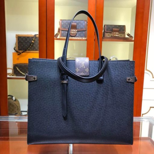 Louis Vuitton Document Bag M30723 M30725 Black - Image 7
