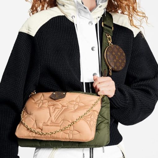 Louis Vuitton Econyl Maxi Multi Pochette Accessoires M58977 Khaki/Beige - Image 3