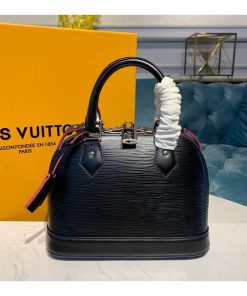 Louis Vuitton Epi Leather Alma BB M40302 Black/Pink
