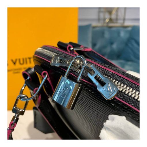 Louis Vuitton Epi Leather Alma BB M40302 Black/Pink - Image 8