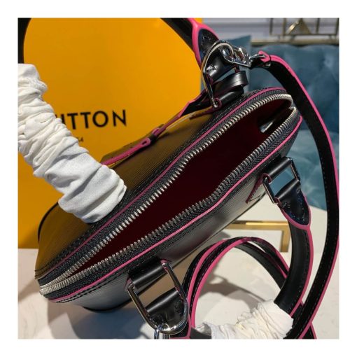 Louis Vuitton Epi Leather Alma BB M40302 Black/Pink - Image 9