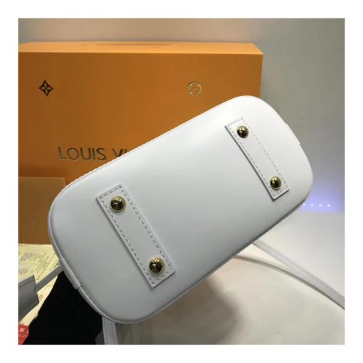 Louis Vuitton Epi Leather Alma BB M52884 M52885 White - Image 7