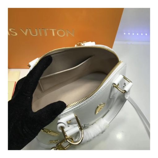 Louis Vuitton Epi Leather Alma BB M52884 M52885 White - Image 9