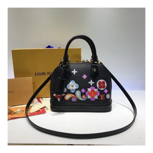 Louis Vuitton Epi Leather Alma BB M54836 Black - Image 2