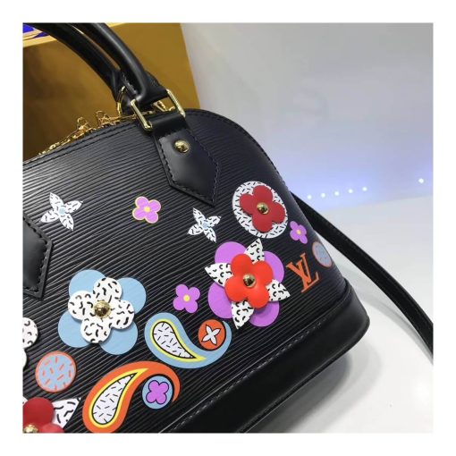 Louis Vuitton Epi Leather Alma BB M54836 Black - Image 3