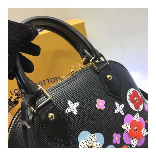 Louis Vuitton Epi Leather Alma BB M54836 Black - Image 5
