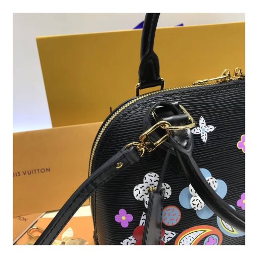 Louis Vuitton Epi Leather Alma BB M54836 Black - Image 6