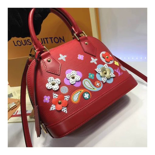 Louis Vuitton Epi Leather Alma BB M54836 Red - Image 6