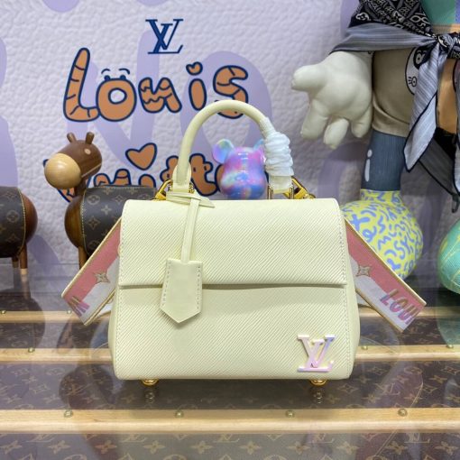 Louis Vuitton Epi Leather Cluny Mini M22946 Quartz White - Image 5