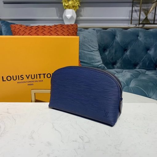 Louis Vuitton Epi Leather Cosmetic Pouch M60024 Blue - Image 2