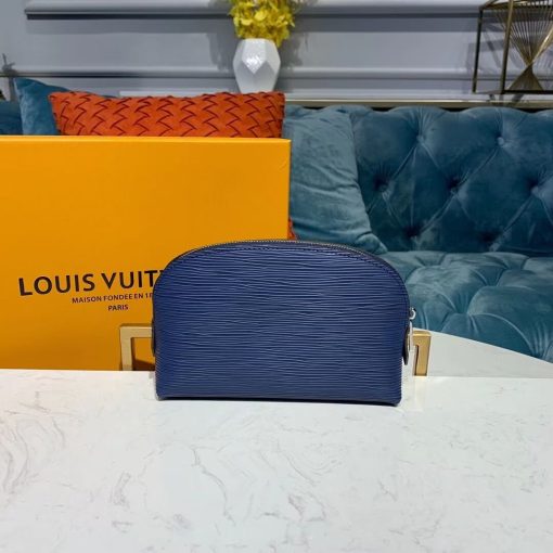 Louis Vuitton Epi Leather Cosmetic Pouch M60024 Blue - Image 3