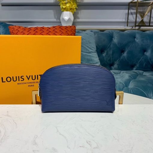Louis Vuitton Epi Leather Cosmetic Pouch M60024 Blue