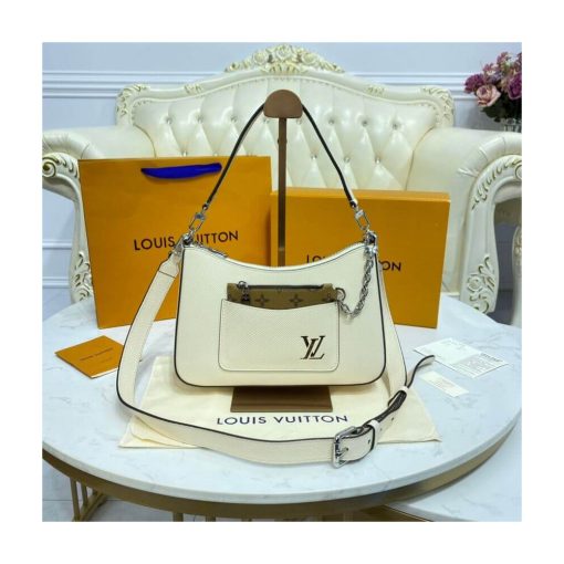 Louis Vuitton Epi Leather Marelle M80794 M80688 M80689 White - Image 4