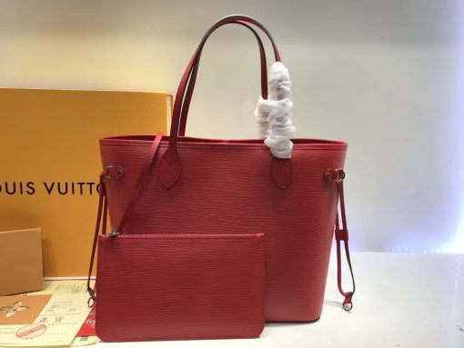 Louis Vuitton Epi Leather Neverfull MM M41159 M40885 Red