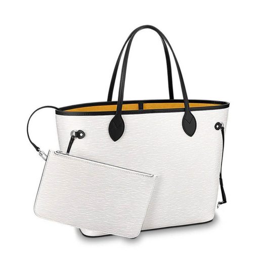 Louis Vuitton Epi Leather Neverfull MM M41159 M40885 White