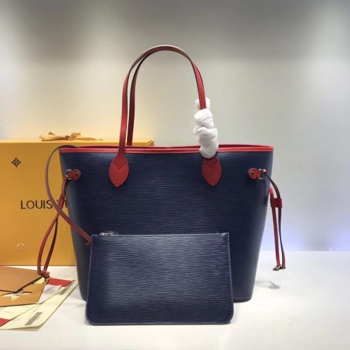 Louis Vuitton Epi Leather Neverfull MM M54270 Blue - Image 7