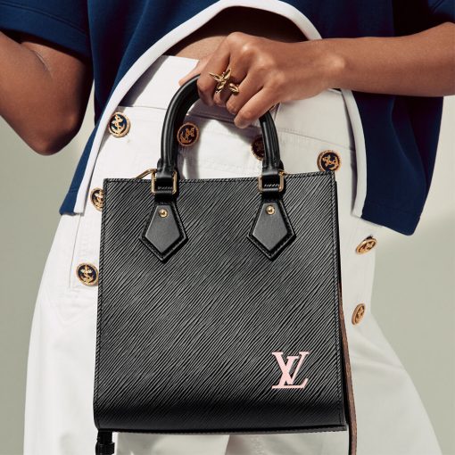 Louis Vuitton Epi Leather Sac Plat BB M58659 M58660 Black - Image 2