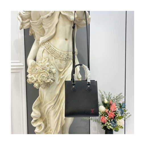 Louis Vuitton Epi Leather Sac Plat BB M58659 M58660 Black - Image 3