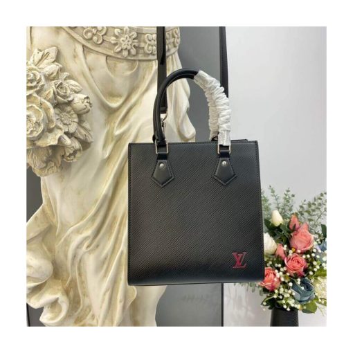 Louis Vuitton Epi Leather Sac Plat BB M58659 M58660 Black - Image 4