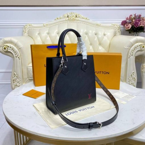Louis Vuitton Epi Leather Sac Plat BB M58659 M58660 Black - Image 6