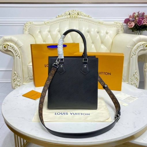 Louis Vuitton Epi Leather Sac Plat BB M58659 M58660 Black - Image 7