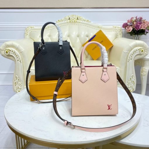 Louis Vuitton Epi Leather Sac Plat BB M58659 M58660 Black - Image 16