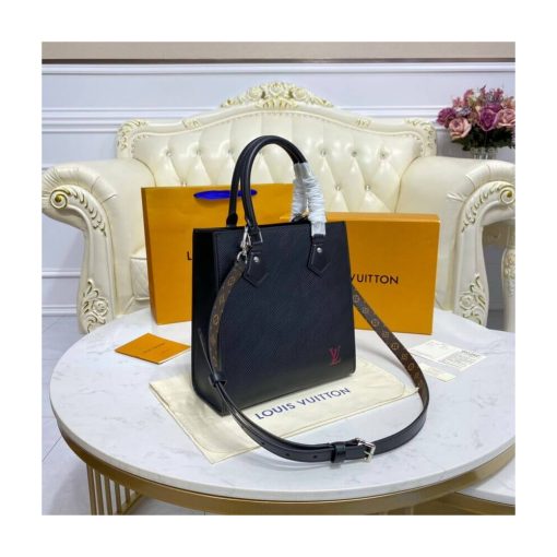 Louis Vuitton Epi Leather Sac Plat BB M58659 M58660 Black - Image 6