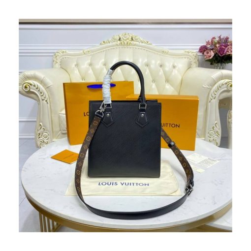 Louis Vuitton Epi Leather Sac Plat BB M58659 M58660 Black - Image 7