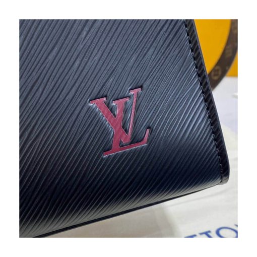Louis Vuitton Epi Leather Sac Plat BB M58659 M58660 Black - Image 9