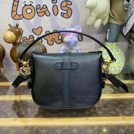 Louis Vuitton Epi Leather Saumur BB Bag M23469 Black - Image 6