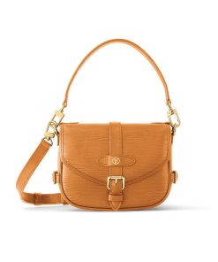 Louis Vuitton Epi Leather Saumur BB Bag M23471 Safran Brown