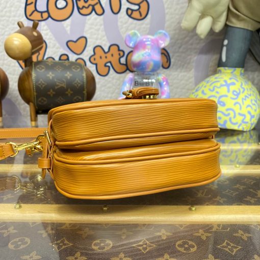 Louis Vuitton Epi Leather Saumur BB Bag M23471 Safran Brown - Image 5