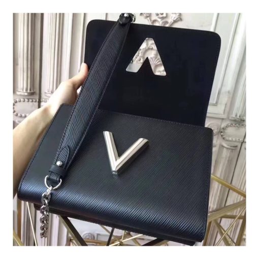 Louis Vuitton Epi Leather Twist MM M50282 Black - Image 8