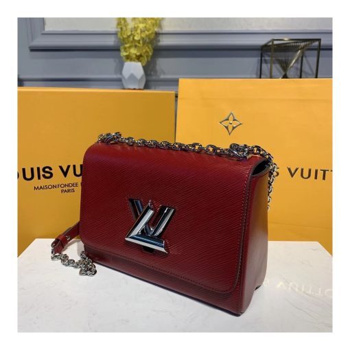 Louis Vuitton Epi Leather Twist MM M50282 Deep Red - Image 3