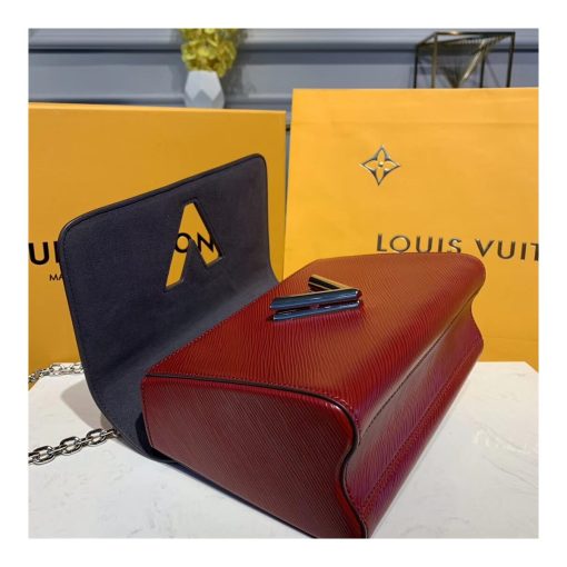Louis Vuitton Epi Leather Twist MM M50282 Deep Red - Image 6