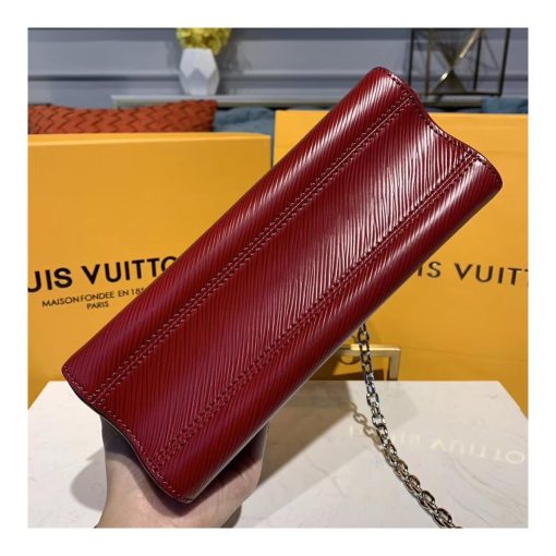 Louis Vuitton Epi Leather Twist MM M50282 Deep Red - Image 7